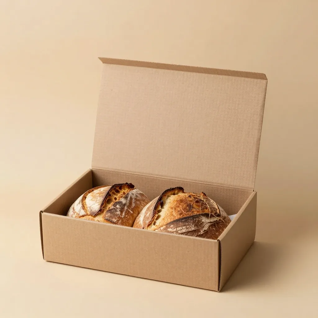A sourdough baking gift set on a warm background